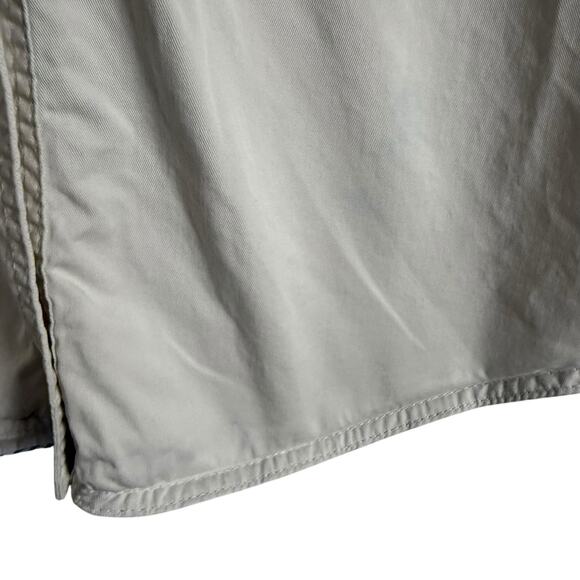 BOSS Hugo Boss Dalema White Khaki Utility Short Sleeve Shirt Dress Size 8 - Picture 10 of 16